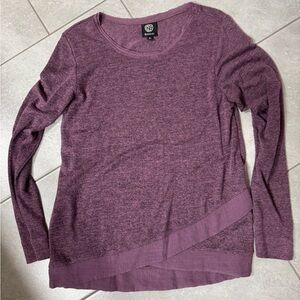 Bobeau Purple Long Sleeve Top Medium